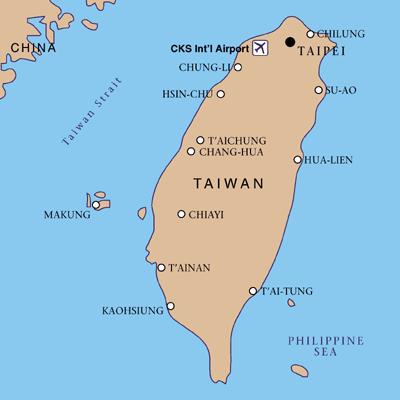 Taiwan airports map - Taiwan international airport map (Eastern Asia ...
