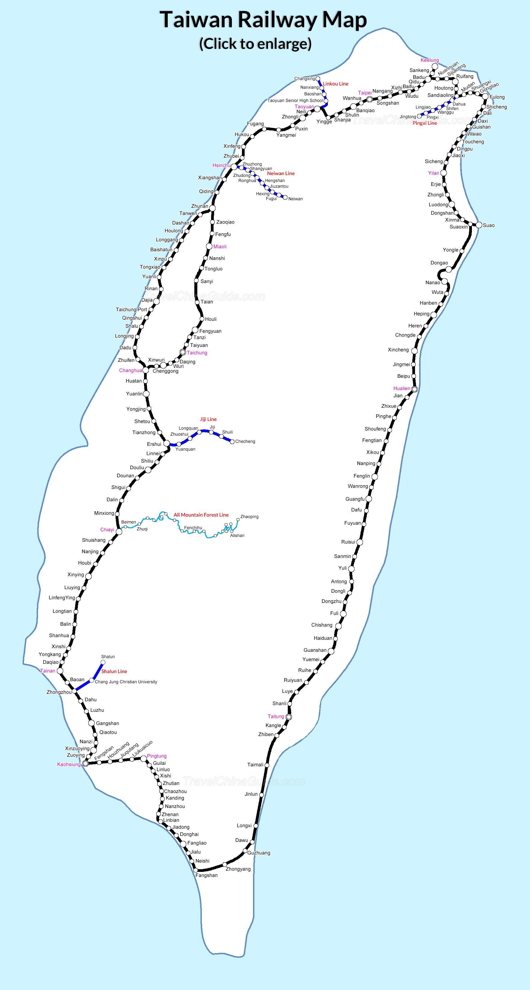 Taiwan Train Map 2024 - Cyndy Madlen