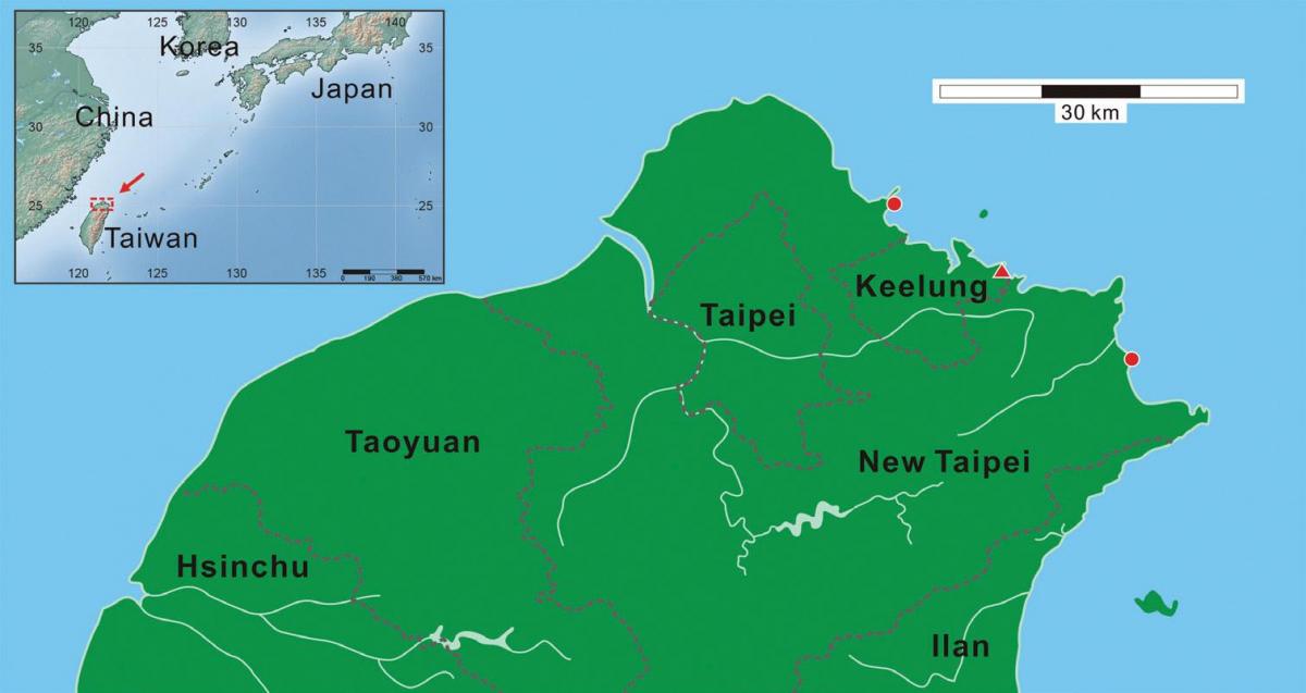 northern Taiwan map