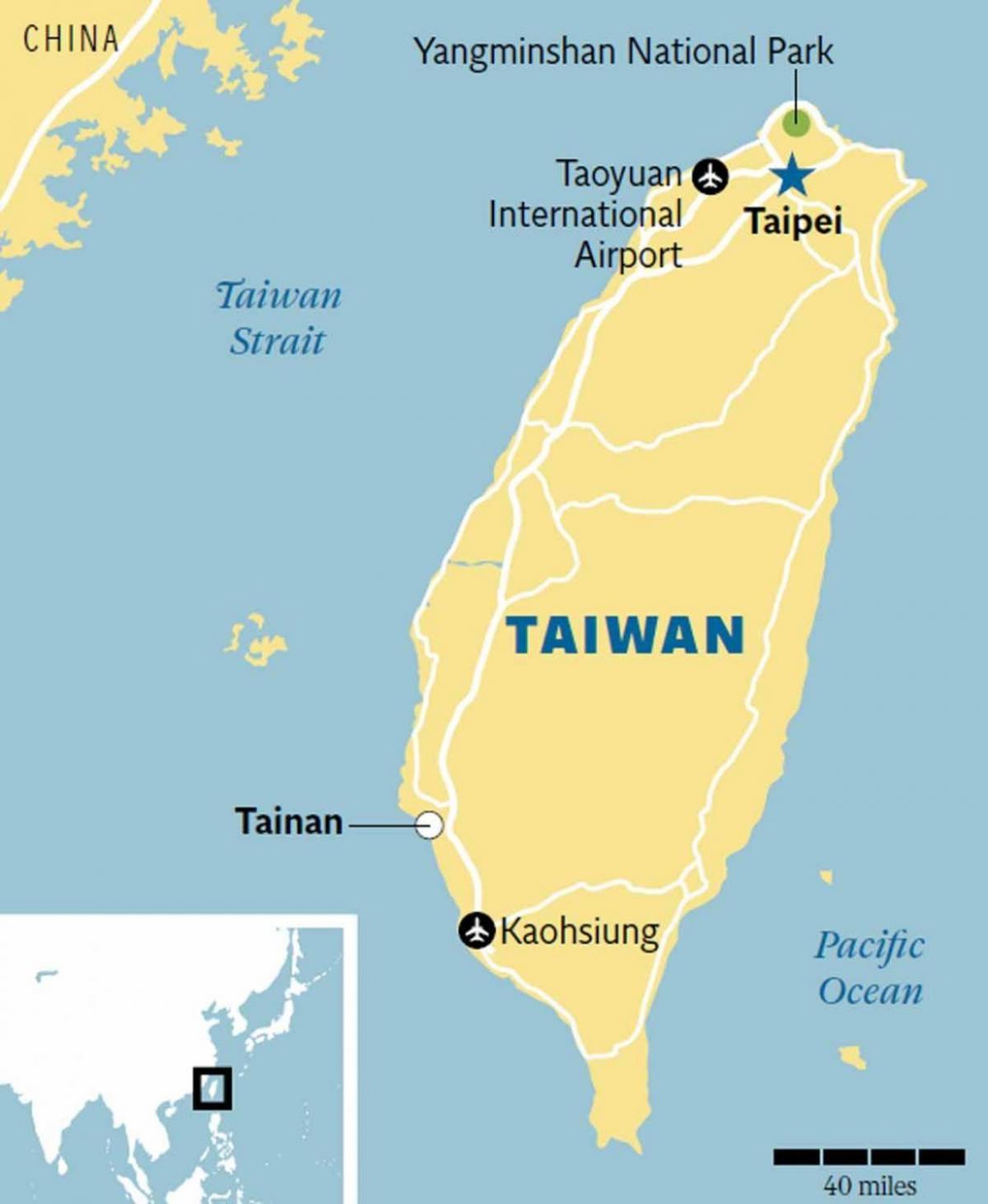 map of tainan city Taiwan