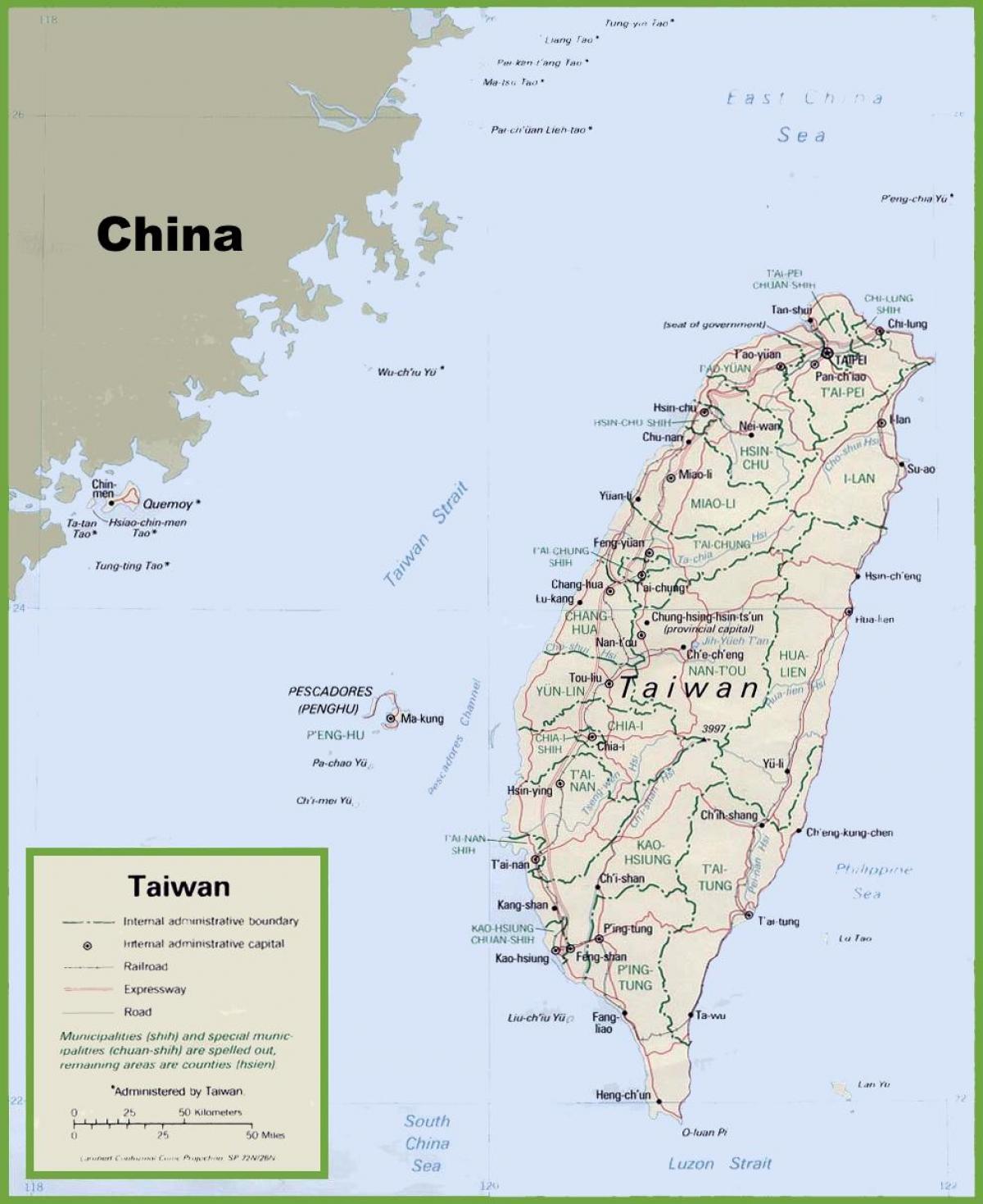 a map of Taiwan