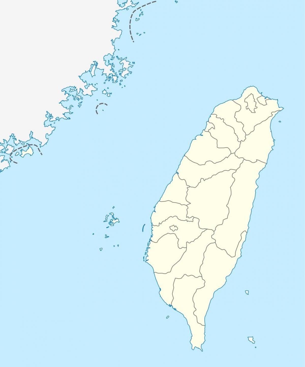 Map of Taiwan vector