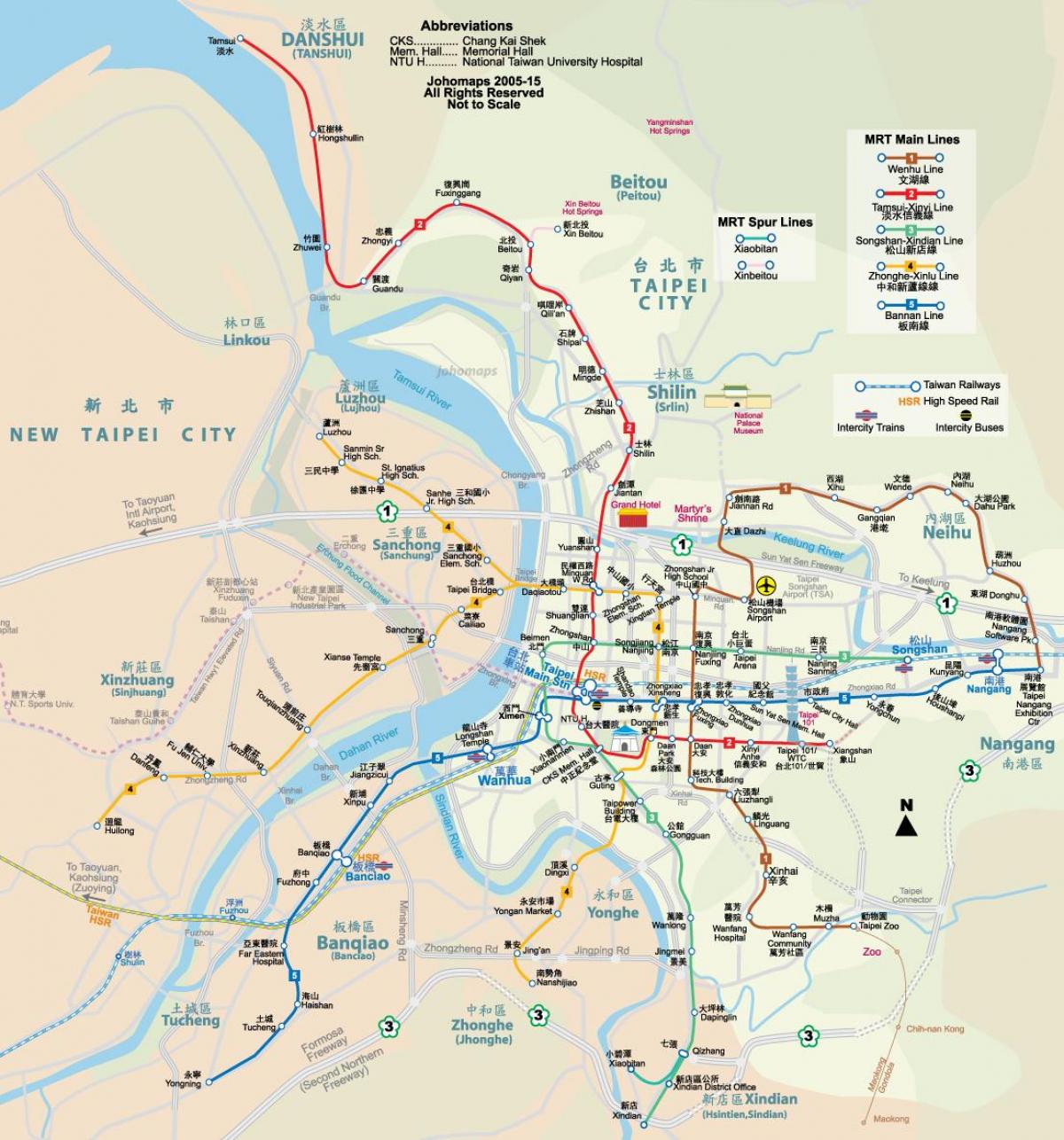 metro map Taiwan
