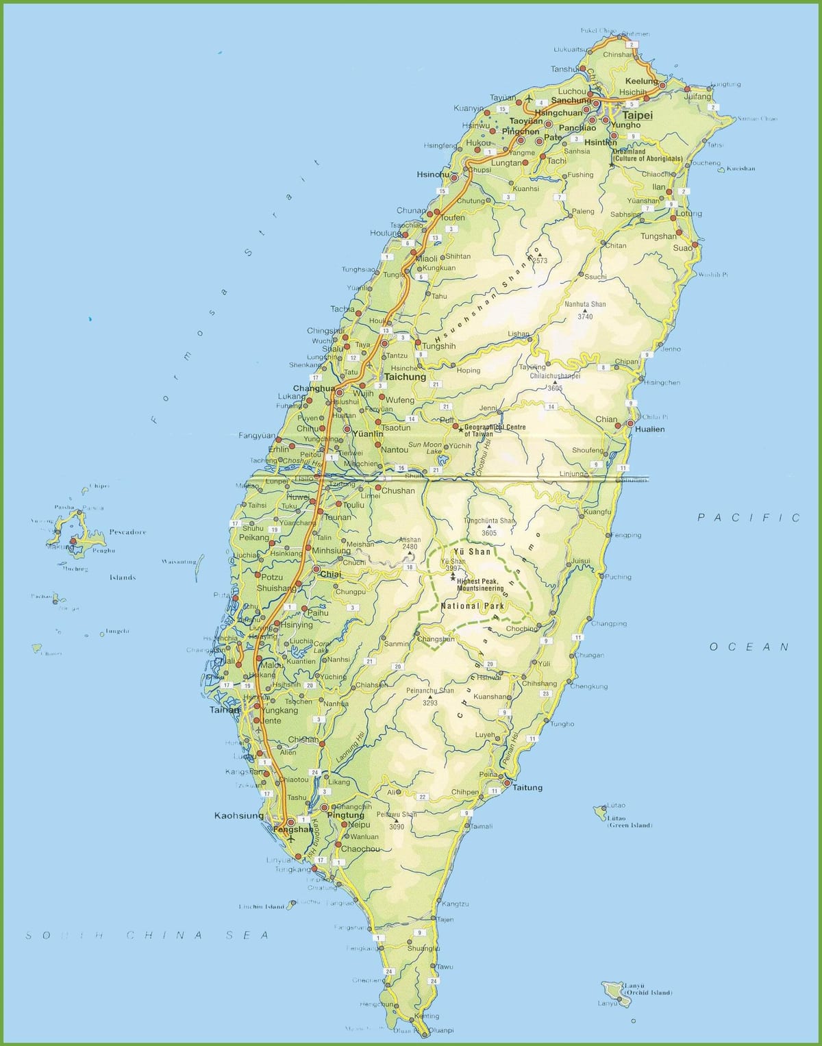Map of Taiwan offline