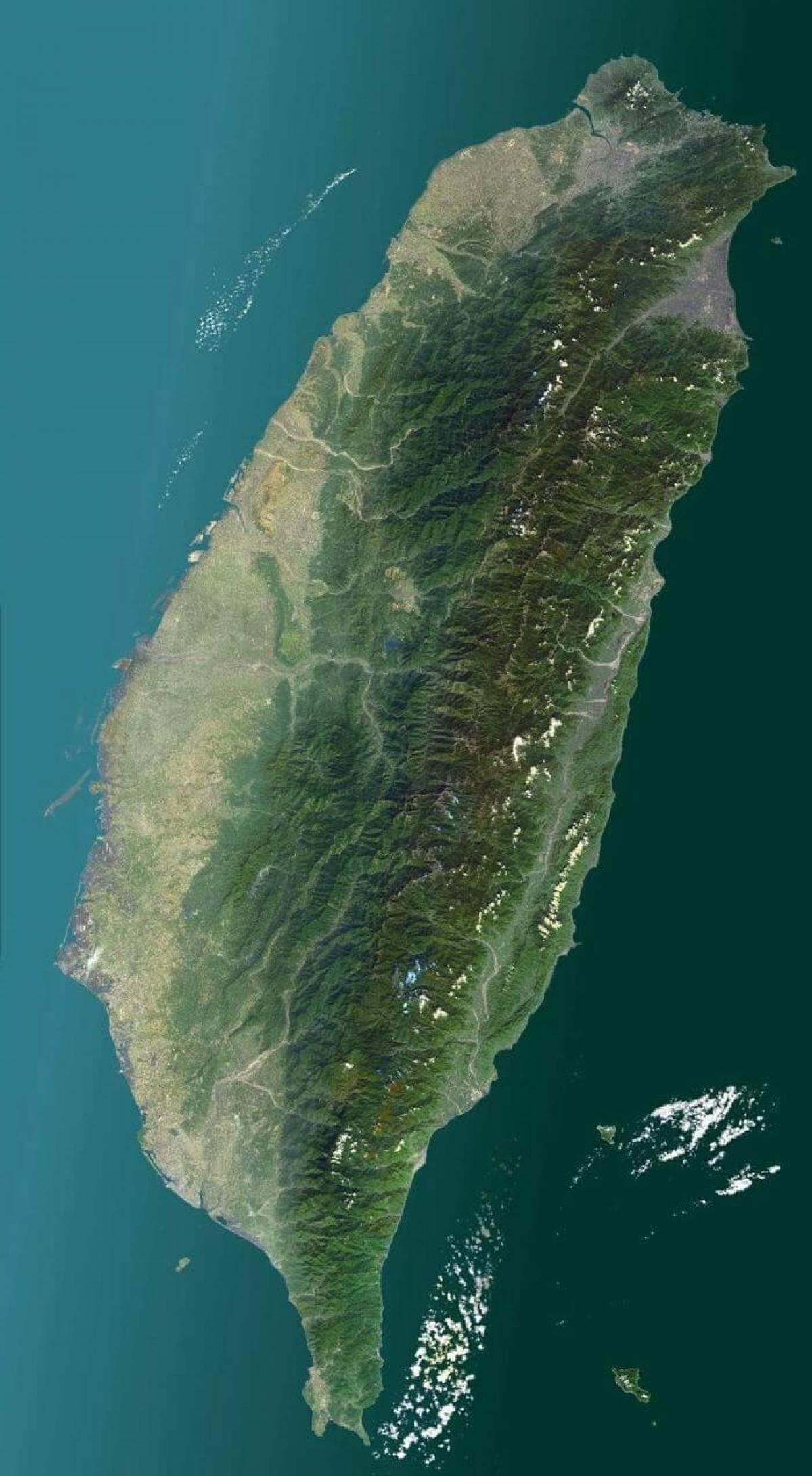 Map of Taiwan satellite