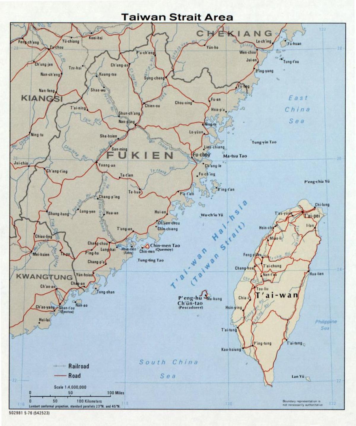 Taiwan Strait Map