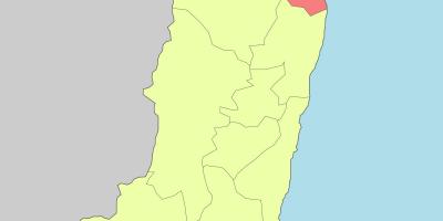Map of hualien Taiwan