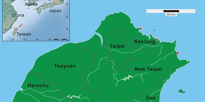 Northern Taiwan map