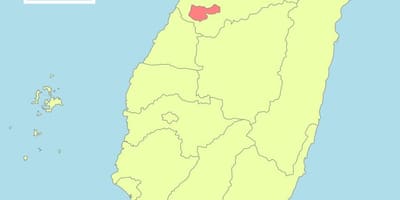 Map of taichung Taiwan