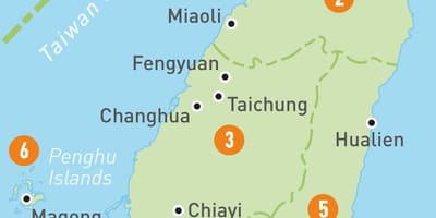Map of Taiwan country