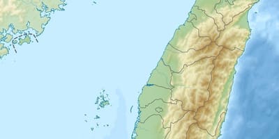 Map of Taiwan elevation