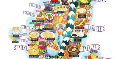Map of Taiwan food