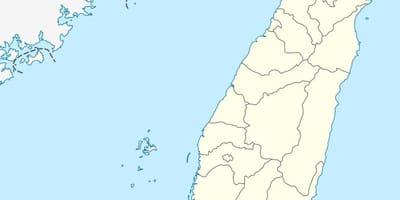 Map of Taiwan vector