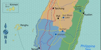 Map of Taiwan ports