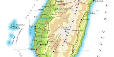Taiwan highway map