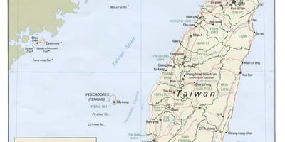 Taiwan transportation map