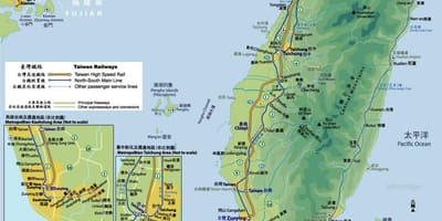 Tra route map Taiwan